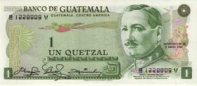 Guatemala P.059c 1 Quetzal 1981 (1) 