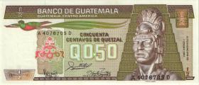 Guatemala P.065 1/2 Quetzal 7.1.1987 (1) 