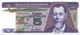 Guatemala P.067 5 Quetzales 1983 (1) 