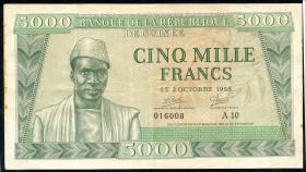 Guinea P.10 5000 Pesos 1958 (3) 