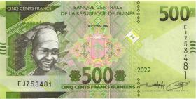 Guinea P.52b 500 Francs 2022 (1) 