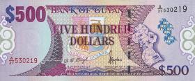 Guyana P.32 500 Dollars (1996) (1) 