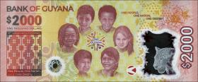 Guyana P.Neu 2000 Dollars (2022) Polymer (1) 