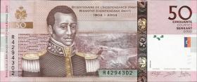 Haiti P.274d 50 Gourdes 2013 " 200 Jahre Unabhängigkeit " (1) 