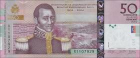 Haiti P.274e 50 Gourdes 2014 "200 Jahre Unabhängigkeit" (1) 