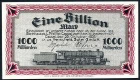 Notgeld Henschel & Sohn 1 Billion Mark 1923 (1) 