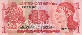 Honduras P.068c 1 Lempira 1989 (1) 