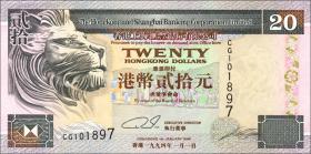 Hongkong P.201a 20 Dollars 1994 (1) 