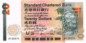 Hongkong P.279b 20 Dollars 1992 (1) 
