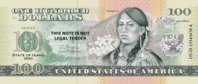 USA / United States Idaho State Dollar - 100 Dollars (2022) Privatausgabe (1) 