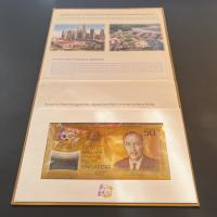 Brunei / Singapur P.38 / 62  50 Dollars / Ringgit 1996 25 im Folder (1) 