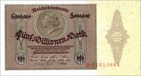 R.088 5 Millionen Mark 1923 Medaillon (1) 