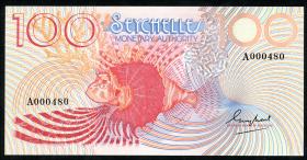 Seychellen / Seychelles P.26 100 Rupien (1979) A 000480 (1) 