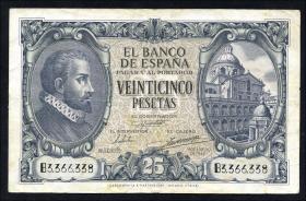 Spanien / Spain P.116 25 Pesetas 1940 (3) 