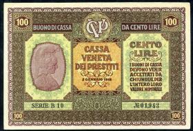 Italien / Italy P.M08 100 Lire 1918 (2) 