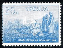 Serbien / Serbia P.19 25 Para 1915 Notausgabe (2) 