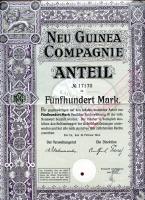 Neu Guinea Compagnie 500 Mark 1914 Aktie (2) 