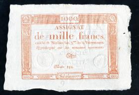 Frankreich / France P.A080 Assignat 1000 Francs (1795) (2) 