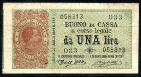 Italien / Italy P.034 1 Lira 1894 (3) 