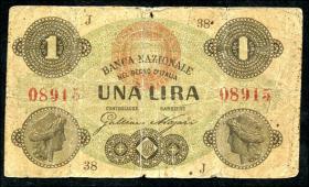 Italien / Italy P.S731 1 Lira 1873 (4) 