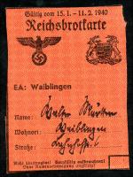 3. Reich Reichsbrotkarte 1940 (1) No.4 