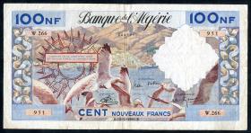 Algerien / Algeria P.121b 100 Neue Francs 10.2.1961 (3) 