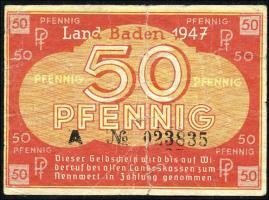 R.210: Baden 50 Pfennig 1947 (4) 