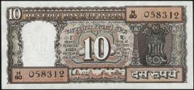 Indien / India P.060l 10 Rupien (1984-85) (1) 