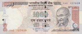 Indien / India P.100o 1000 Rupien 2009 R  (1) 