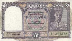 Indien / India P.024 10 Rupien (1943) (1) 