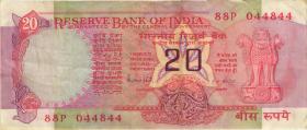 Indien / India P.082g 20 Rupien (1970-) A  (3) 