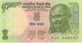Indien / India P.088A 5 Rupien (2002-) (1) 