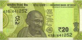Indien / India P.110 20 Rupien 2021 (1) 