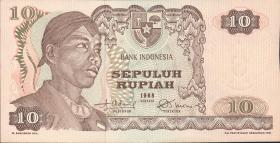 Indonesien / Indonesia P.105 10 Rupien 1968 (1) 