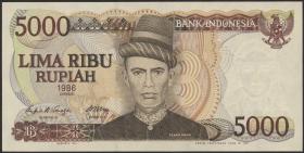 Indonesien / Indonesia P.125 5000 Rupien 1986 (1) 