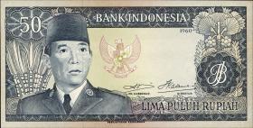 Indonesien / Indonesia P.085b 50 Rupien 1960 (1) 