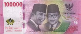 Indonesien / Indonesia P.168 100.000 Rupien 2022 (1) 