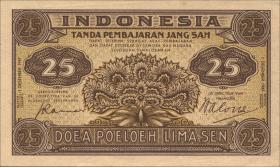Indonesien / Indonesia P.032 25 Sen 1947 (1) 