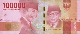 Indonesien / Indonesia P.160a 100.000 Rupien 2016 (1) 