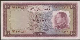 Iran P.067 100 Rials 1954 (2) 