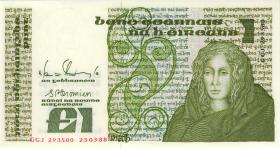 Irland / Ireland P.70d 1 Pound 1988 (1) 