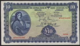 Irland / Ireland P.59b 10 Pounds 5.8.1949 (1) 