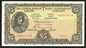 Irland / Ireland P.65c 5 Pounds 1975 (1) 