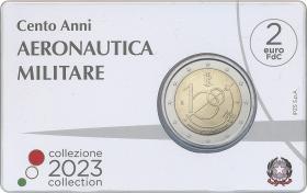Italien 2 Euro 2023 100 Jahre Luftwaffe Coincard 