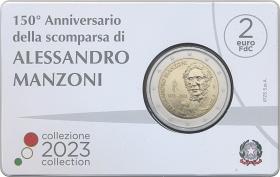 Italien 2 Euro 2023 Manzoni Coincard 