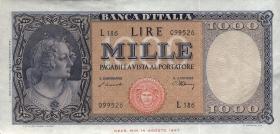 Italien / Italy P.088a 1000 Lire 1948 (3+) 