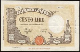 Italien / Italy P.067a 100 Lire 1944 (2-) 