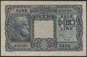 Italien / Italy P.032c 10 Lire 1944 (1/1-) 