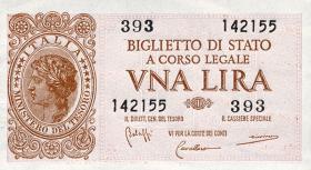 Italien / Italy P.029b 1 Lire 1944 (1) 