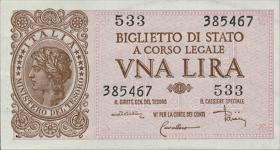 Italien / Italy P.029c 1 Lire 1944 (1) 